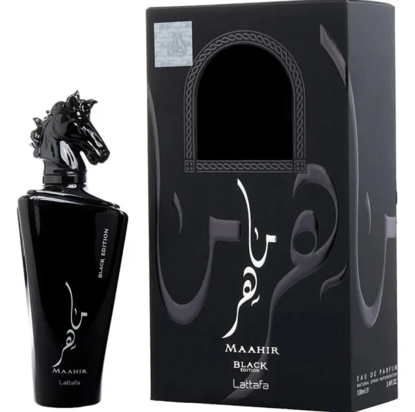 MAAHIR BLACK EDITION Men EDP - 100Ml (3.40z) by Lattafa