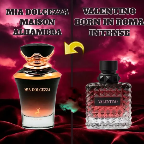 MIA DOLCEZZA WOMEN EDP - 100ML (3.4oz) BY MAISON ALHAMBRA Inspired by VALENTINO BORN IN ROMA INTENSE
