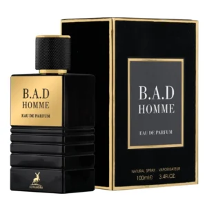 BAD HOMME Men EDP - 100MI (3.40z) By ALHAMBRA Inspired by BAD BOY CAROLINA HERRERA